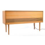 20TH CENTURY RETRO TEAK WOOD BSR STEREOGRAM SIDEBOARD