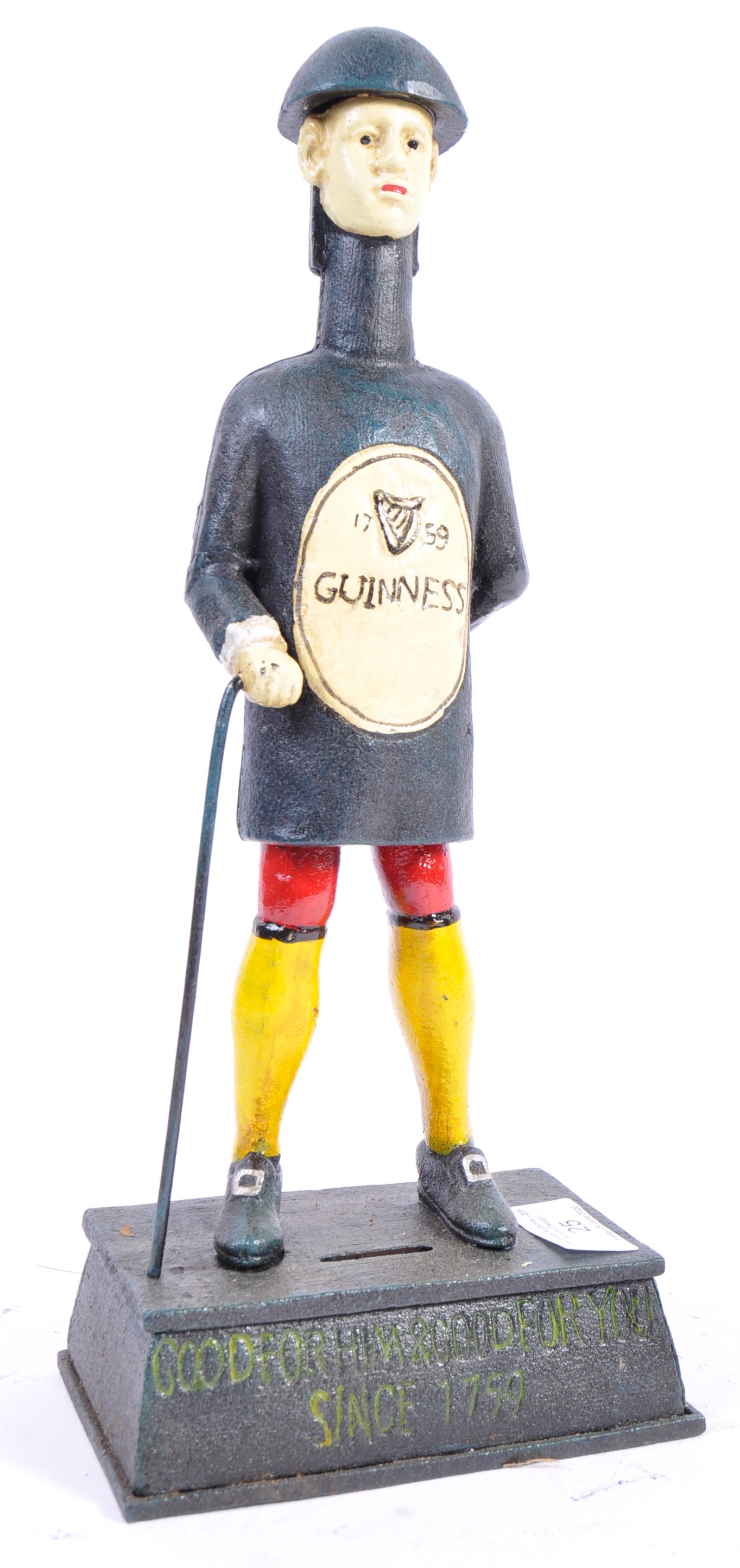 VINTAGE CAST IRON STYLE GUINNESS MONEY BOX / SHOP ADVERTISING