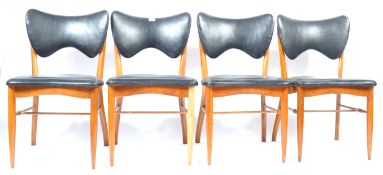 BRITISH MID CENTURY DESIGN SET OF BUTTERFLY DINING CHAIRS