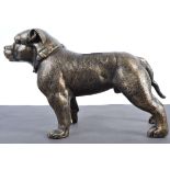 CONTEMPORARY VINTAGE STYLE CAST IRON PITBULL DOG MASCOT FIGURE