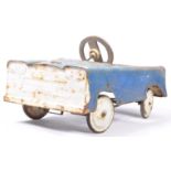 VINTAGE FILM / PROP TRI-ANG TIN PLATE POLICE PATROL PEDAL CAR