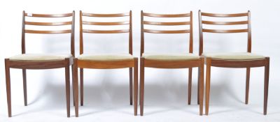 VICTOR B WILKINS FOR G-PLAN - SET OF 4 TEAK WOOD DINING CHAIRS