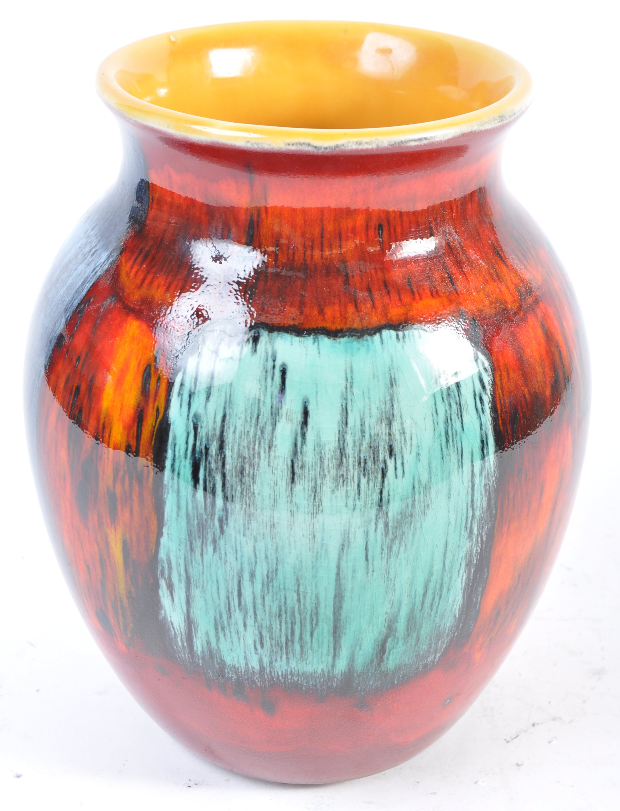 POOLE POTTERY LIVING GLAZE COLLECTORS CLUB POTTERY VASE - Image 3 of 5