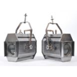 MID CENTURY POLISHED STEEL INDUSTRIAL THEATRE / SPOT LAMPS