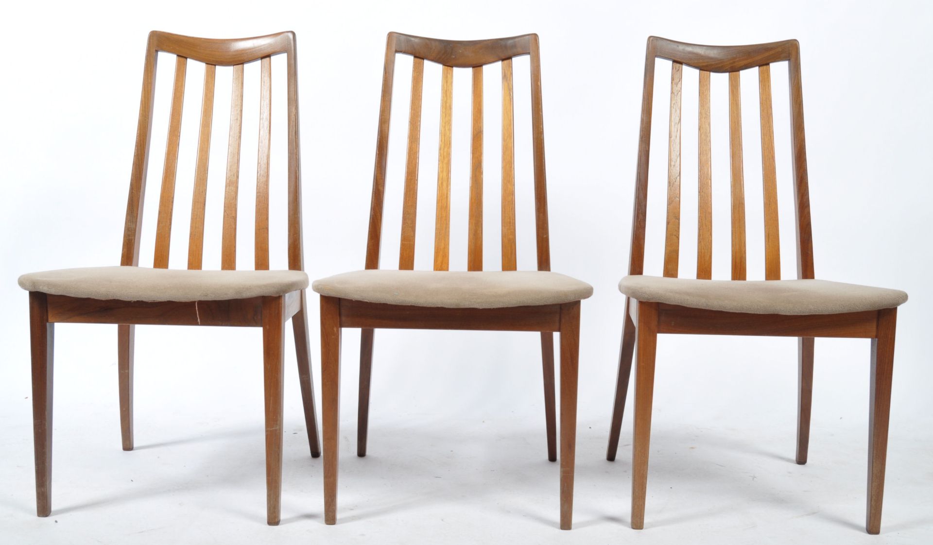 LESLIE DANDY FOR G-PLAN SET OF 6 TEAK WOOD DINING CHAIRS - Bild 3 aus 9