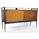 F WRIGHTON & SONS, LONDON TEAK WOOD SIDEBOARD CREDENZA