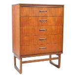 MID CENTURY RETRO TEAK WOOD PEDESTAL CHEST OF DRAWERS