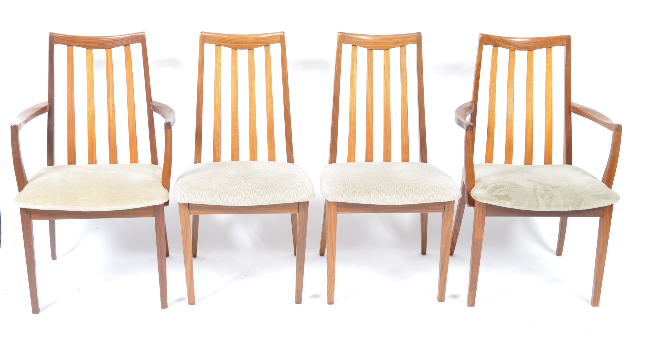 LESLIE DANDY FOR G-PLAN SET OF 4 TEAK WOOD DINING CHAIRS - Image 2 of 5