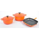 LE CREUSET BELGIAN ENAMELLED KITCHEN STOVEWARES