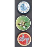 3 RETRO 20TH CENTURY WALL CLOCKS - ULTRALUX WESTCLOX KIENZLE