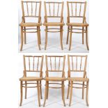 MANNER OF MICHAEL THONET - SET OF 6 BENTWOOD CAFE CHAIRS