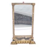 19TH CENTURY GILT WOOD AND GESSO WORKED PIER MIRROR