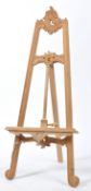 20TH CENTURY STRIPPED MAHOGANY ARTISTS EASEL PAINTING STAND
