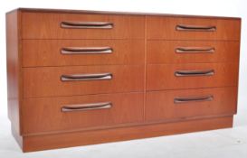 VICTOR B WILKINS FOR G-PLAN TEAK FRESCO DOUBLE CHEST OF DRAWERS