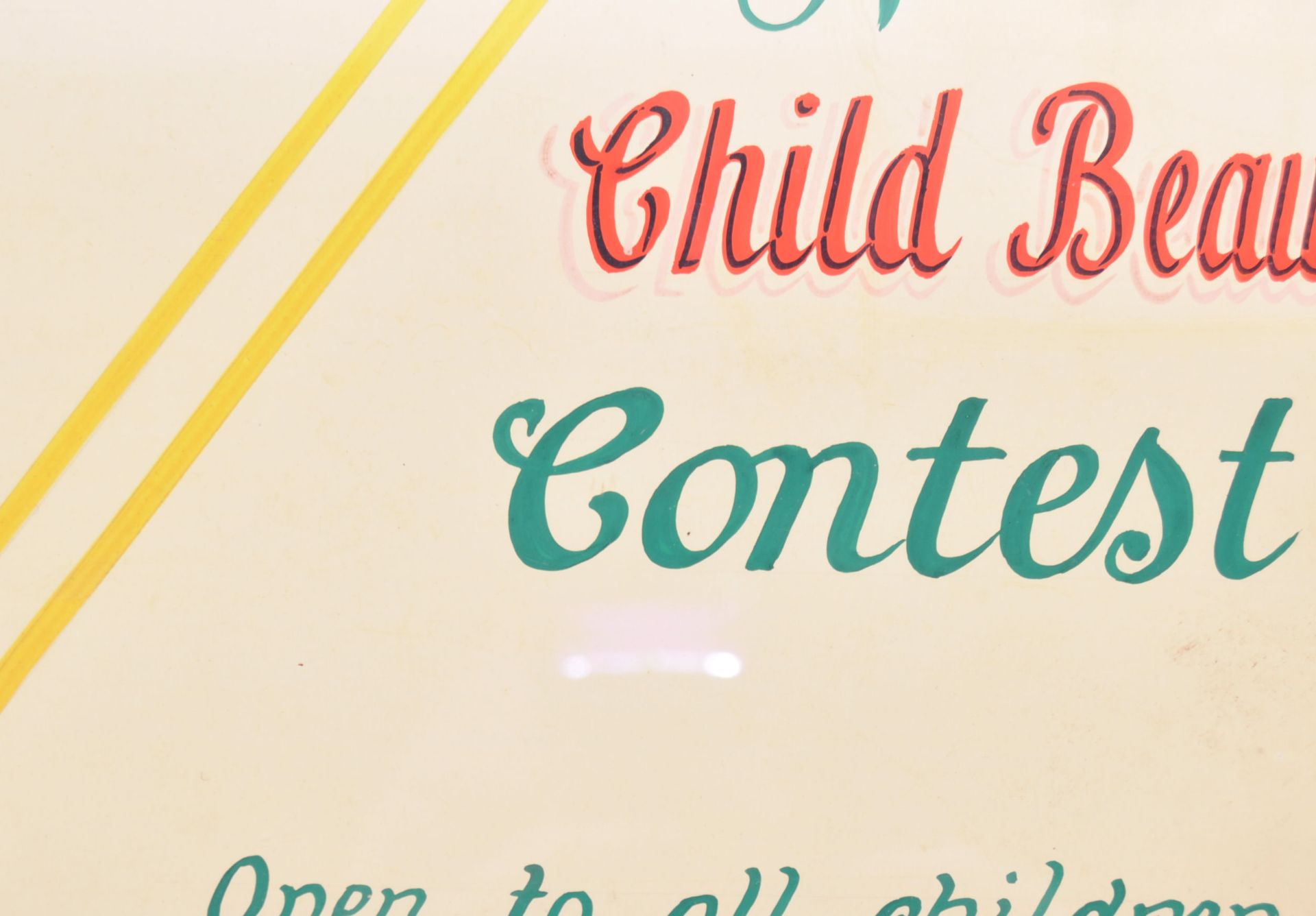 MID CENTURY NAVANA CHILD BEAUTY CONTENTS POSTERS HAND PAINTED - Bild 3 aus 4