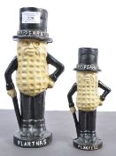 20TH CENTURY DECORATIVE CAST IRON MR PEANUT ADVERTISING MONEY BOXES