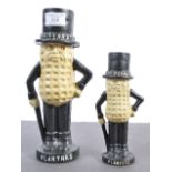 20TH CENTURY DECORATIVE CAST IRON MR PEANUT ADVERTISING MONEY BOXES