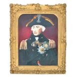 18TH CENTURY GILT WOOD AND GESSO PICTURE FRAME - NELSON