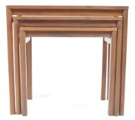 MANNER OF BENT SILBERG MOBLER - TEAK WOOD NEST OF TABLES