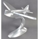 MID CENTURY POLISHED ALUMINIUM SUTHERLAND FLYING BOAT MODEL