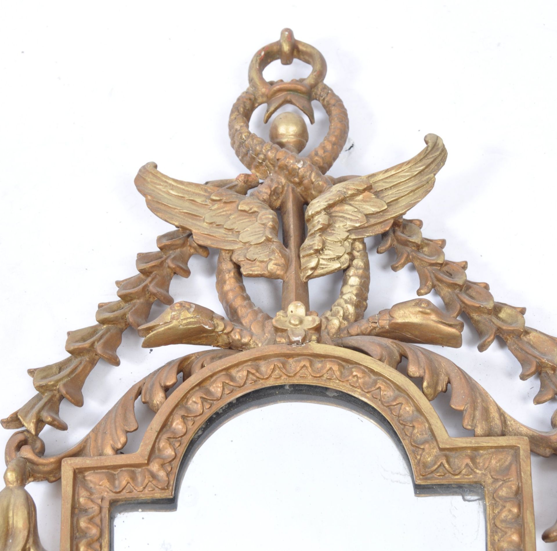 19TH CENTURY GIRANDOLE GILT WOOD FLORENTINE WALL MIRRORS - Bild 9 aus 16