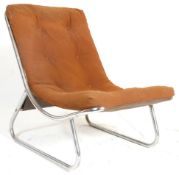 20TH CENTURY HABITAT CHROME TUBULAR LOUNGE CHAIR