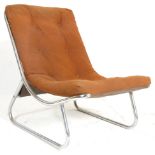 20TH CENTURY HABITAT CHROME TUBULAR LOUNGE CHAIR