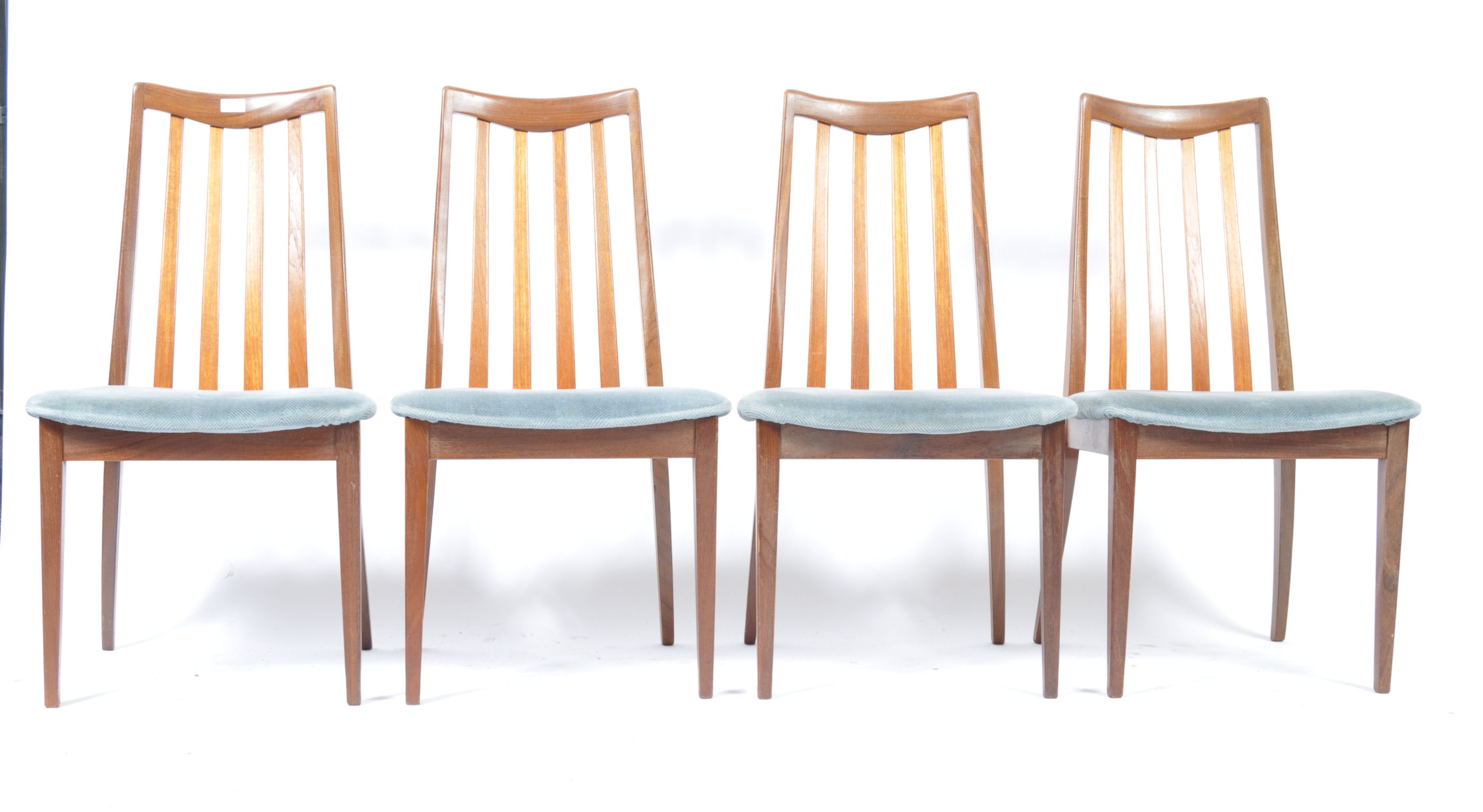LESLIE DANDY FOR G-PLAN SET OF 4 TEAK WOOD DINING CHAIRS - Image 3 of 5