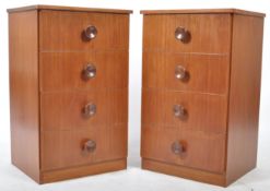 VINTAGE MEREDEW TEAK WOOD BEDSIDE CHESTS