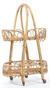 MANNER OF VITTORIO BONACINA - ITALIAN MID CENTURY BAMBOO TROLLEY