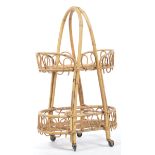 MANNER OF VITTORIO BONACINA - ITALIAN MID CENTURY BAMBOO TROLLEY