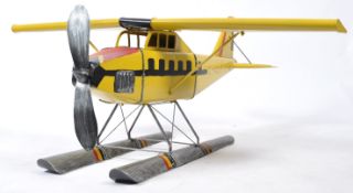 CONTEMPORARY TIN PLATE METAL CANADIAN SEA PLANE MODEL