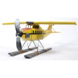 CONTEMPORARY TIN PLATE METAL CANADIAN SEA PLANE MODEL