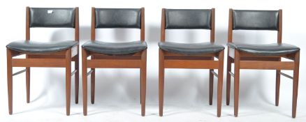 SCANDART OF HIGH WYCOMBE - SET OF 4 TEAK WOOD DINING CHAIRS