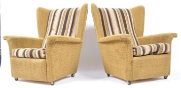 VONO FURNITURE LONDON - MID CENTURY MOQUETTE ARMCHAIRS