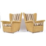 VONO FURNITURE LONDON - MID CENTURY MOQUETTE ARMCHAIRS