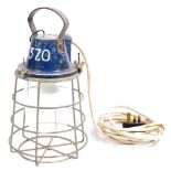 MID CENTURY MILITARY ISSUE CAGE LAMP - TROUBLE LIGHT