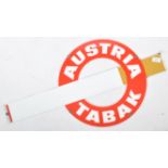 20TH CENTURY ENAMEL METAL AUSTRIA TABAK SHOP SIGN