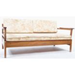 BELIEVED HEALS OF LONDON - MID CENTURY WALNUT DAY BED SOFA