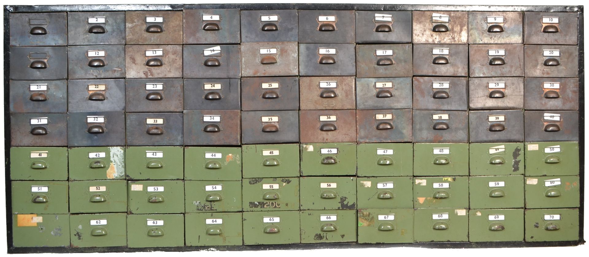 SYDNEY RAILWAY STATION INDUSTRIAL METAL FILING CABINET LOCKER