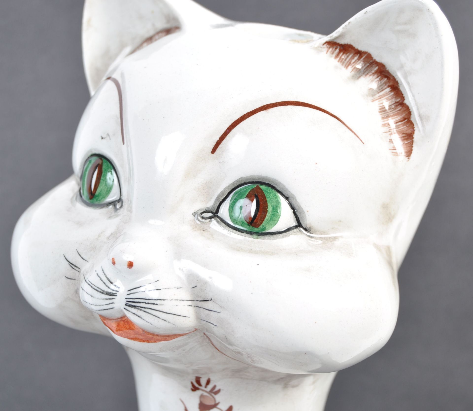 MID CENTURY ITALIAN CERAMIC POTTERY CAT - MANNER OF BITOSSI - Bild 4 aus 8