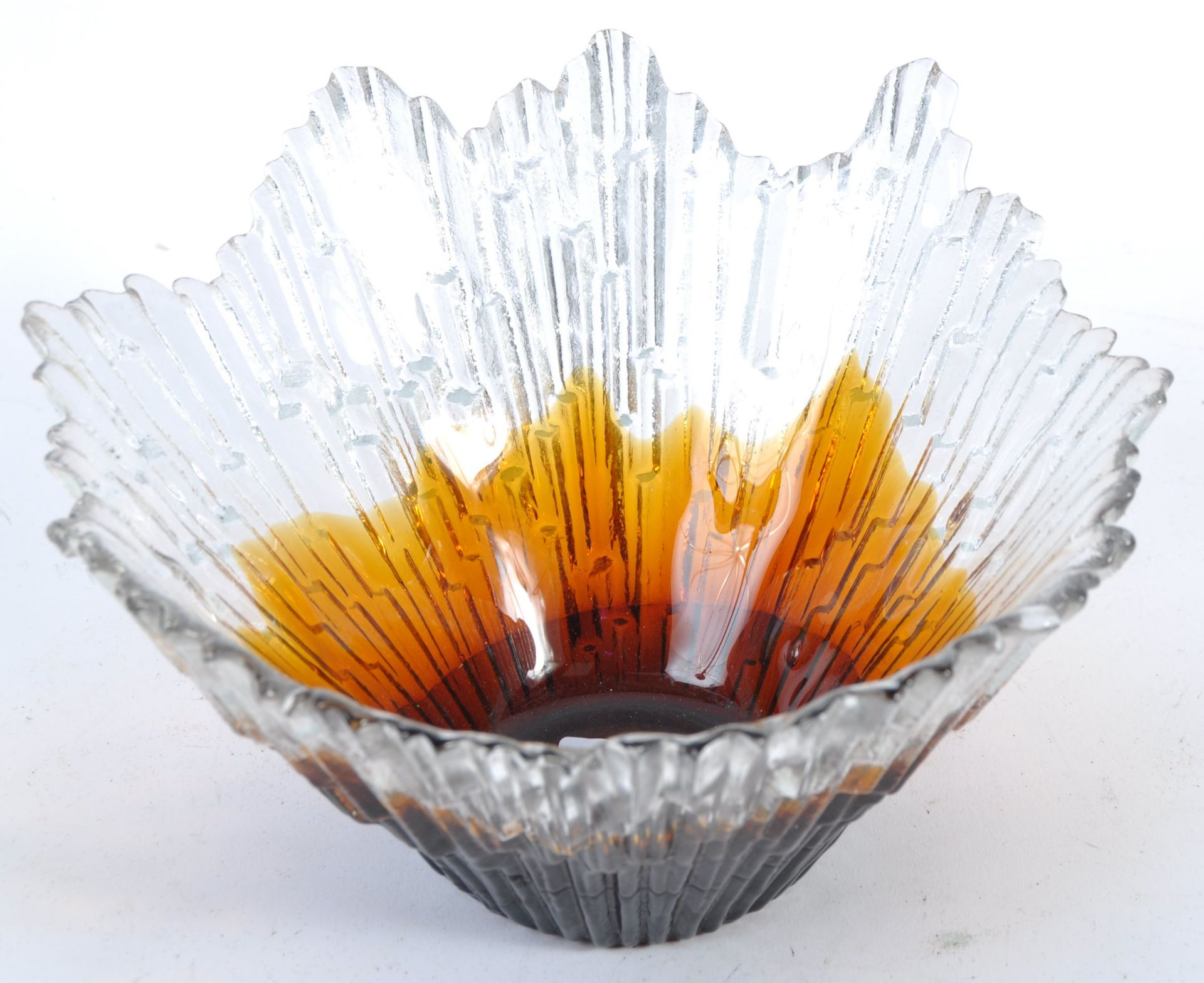 TAUNO WIRKKALA FOR HUMPPILAN LASI - FINNISH STUDIO ART GLASS BOWL - Bild 2 aus 3