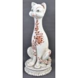 MID CENTURY ITALIAN CERAMIC POTTERY CAT - MANNER OF BITOSSI