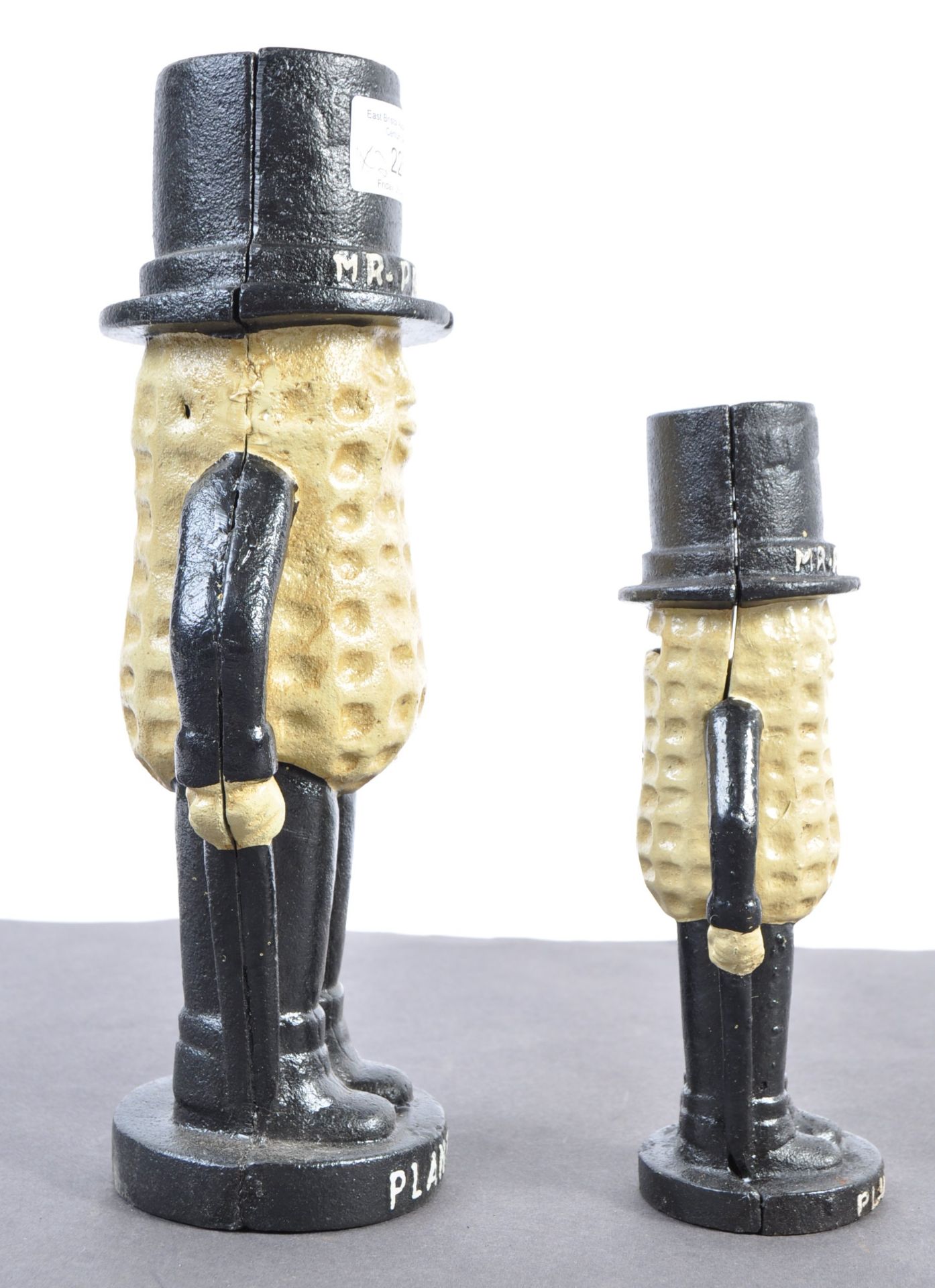 20TH CENTURY DECORATIVE CAST IRON MR PEANUT ADVERTISING MONEY BOXES - Bild 2 aus 5