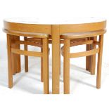 NATHAN TRINITY 1960'S RETRO VINTAGE TEAK COFFEE TABLE NEST