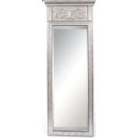 TALL CONTEMPORARY SILVER VERSAILLES WALL / FLOOR MIRROR