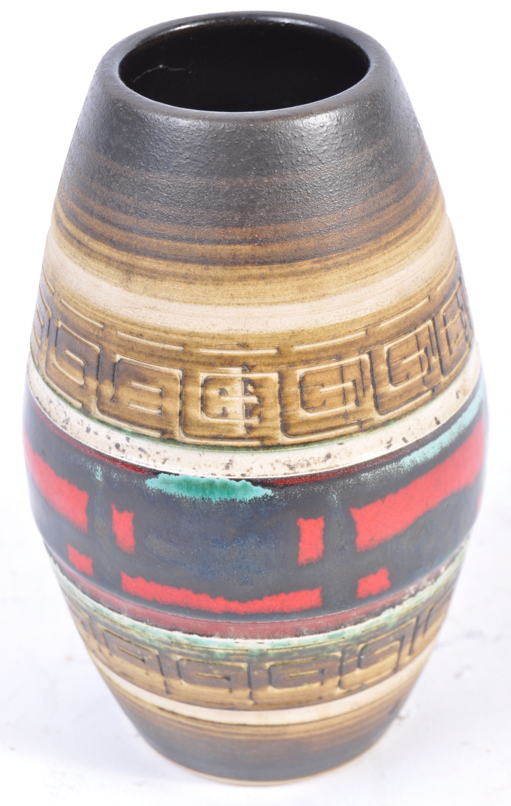 1970'S DUMLER BRIEDEN WEST GERMAN FAT LAVA POTTERY VASE - Image 3 of 4