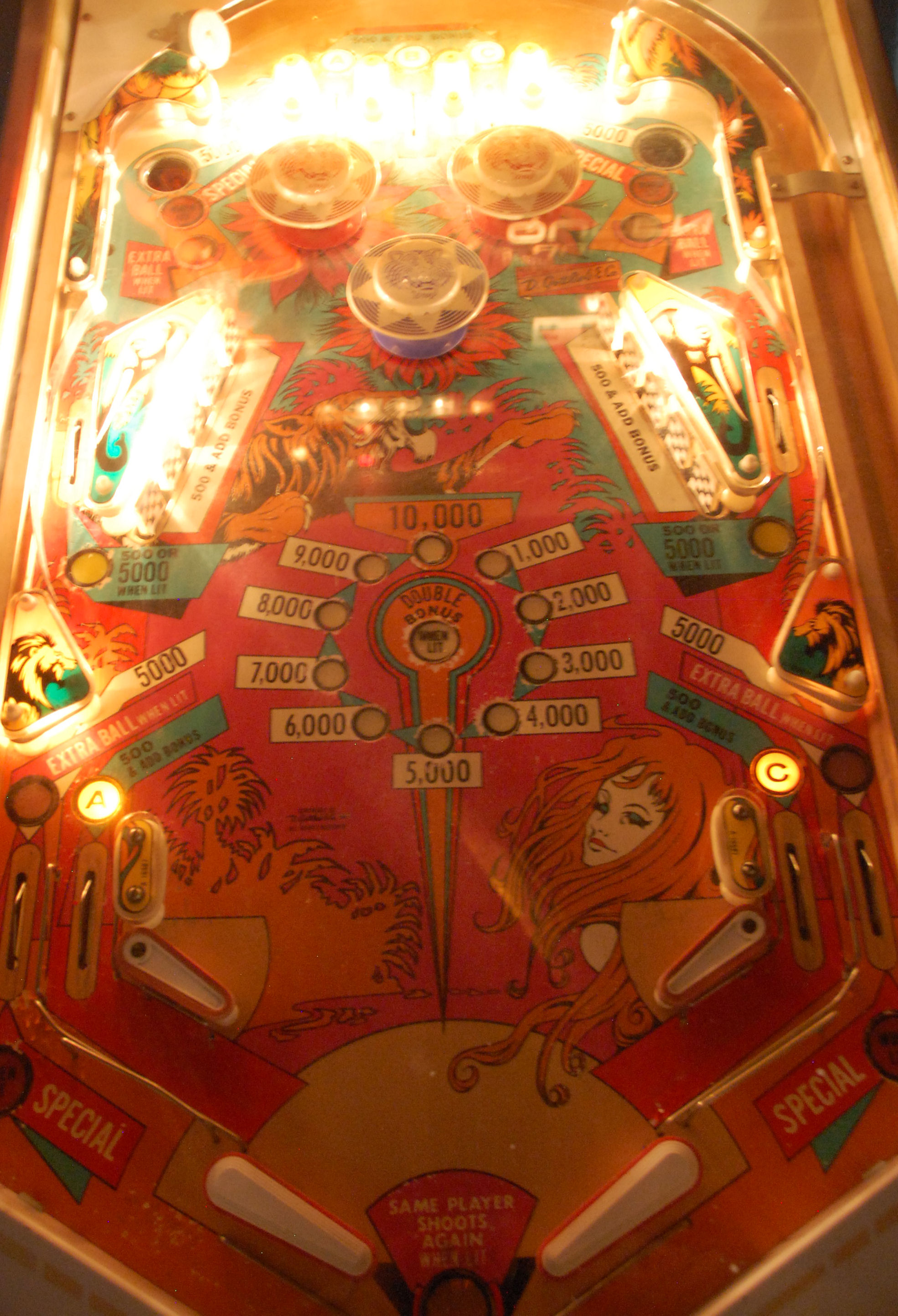 GOTTLIEB & CO - JUNGLE QUEEN - VINTAGE PINBALL MACHINE - Image 15 of 16