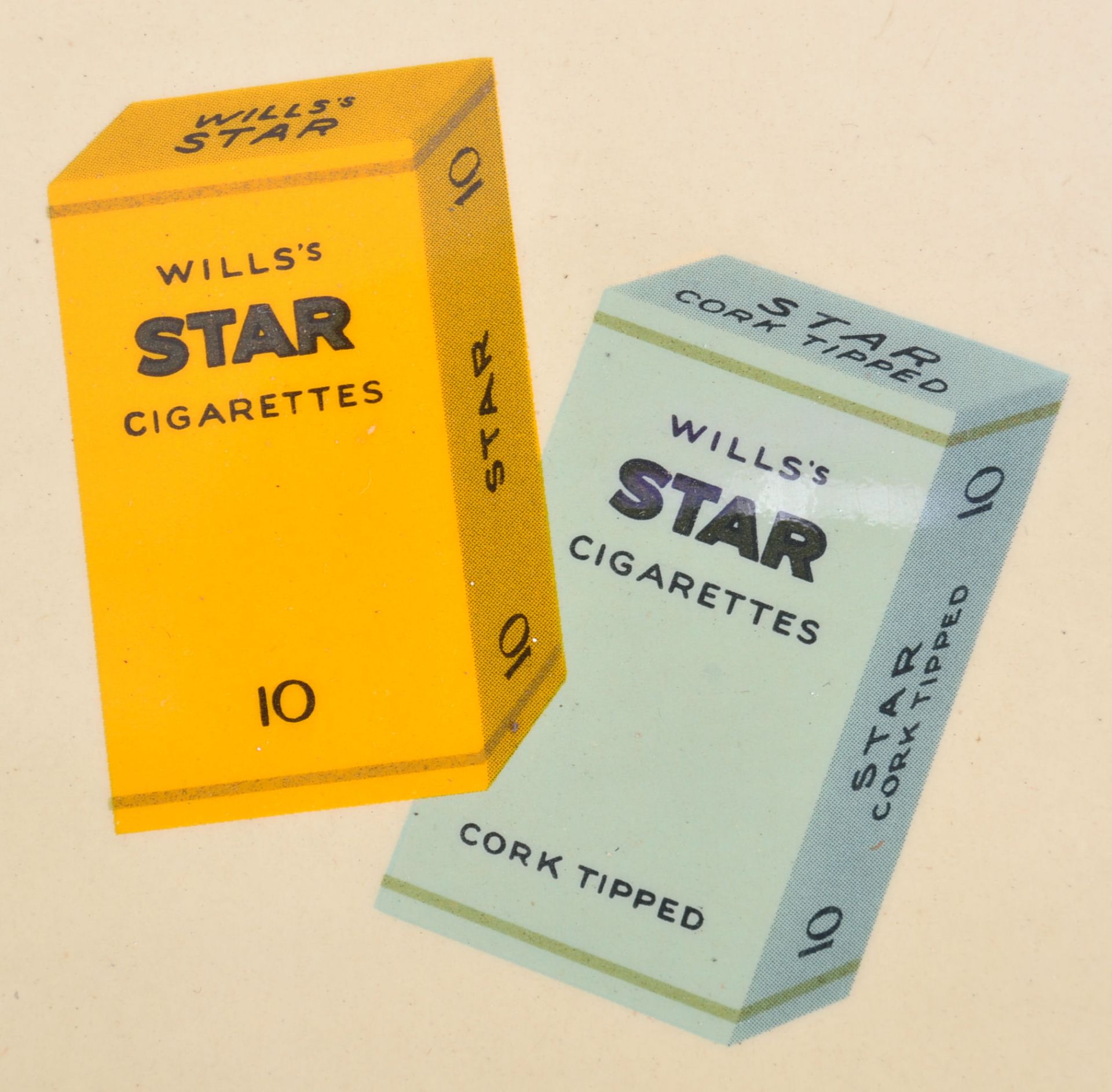 MID CENTURY WILLS CIGARETTES SHOP CARDED ADVERTISING SIGNS - Bild 6 aus 10