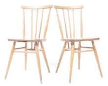 LUCIAN ERCOLANI FOR ERCOL - MODEL 391 ELM WOOD DINING CHAIRS